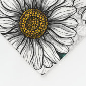 Bijeneters, blauwe vlinders en zeeduivel op wit fleece deken (Hoek)