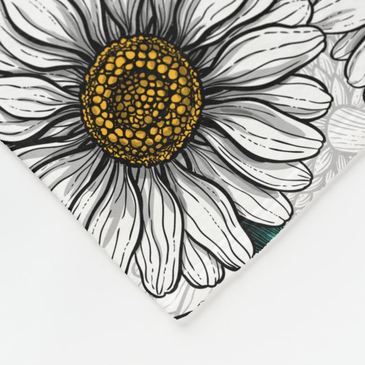 Bijeneters, blauwe vlinders en zeeduivel op wit fleece deken (Hoek)