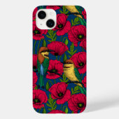 Bijeneters en papavers Case-Mate iPhone case (Achterkant)