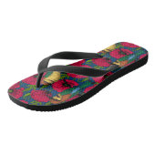 Bijeneters en papavers teenslippers (Schuin)