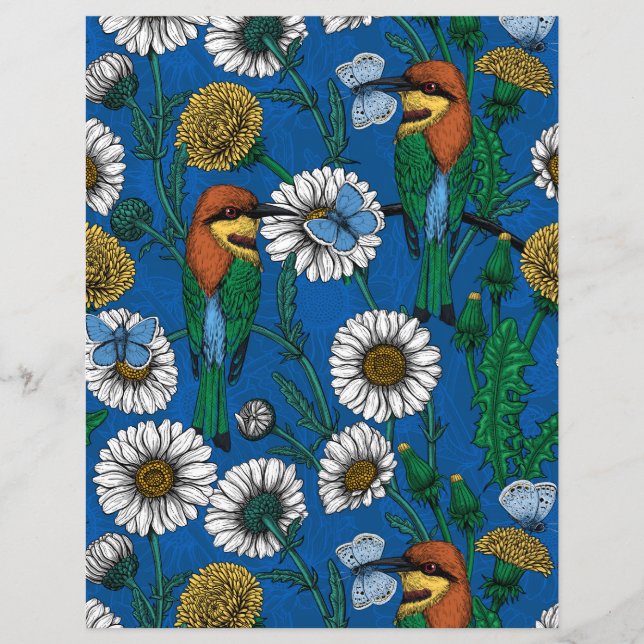 Bijeneters op blauw (Voorkant)