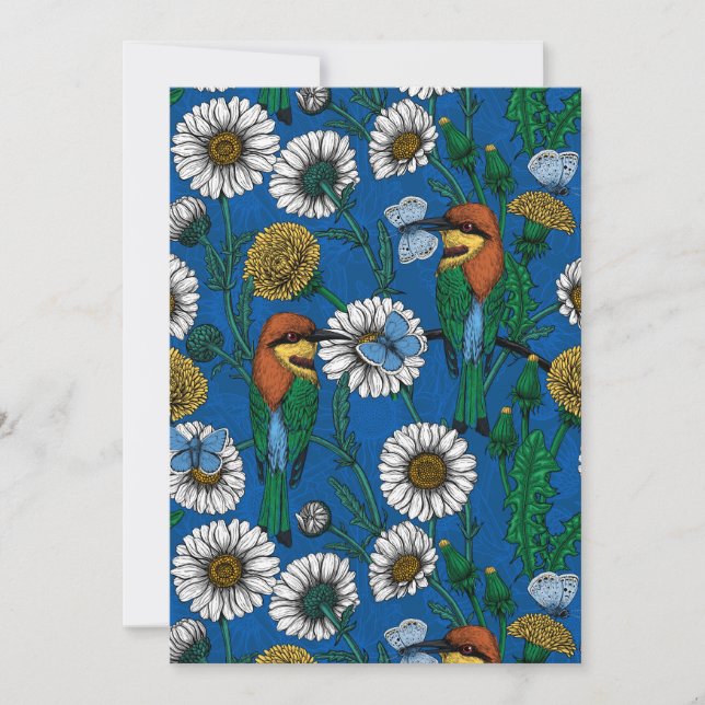 Bijeneters op blauw (Voorkant)