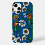 Bijeneters op blauw Case-Mate iPhone case (Achterkant)