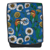 Bijeneters op blauw rugtassen (Voorkant)