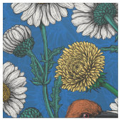 Bijeneters op blauw stof (Close Up)