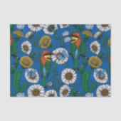 Bijeneters op blauw tissuepapier (Voorkant)