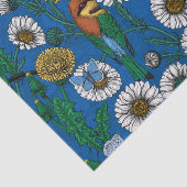 Bijeneters op blauw tissuepapier (Detail)