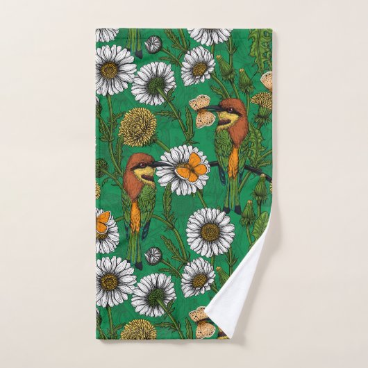 Bijeneters op een voorjaarsweide bad handdoek (Handdoek)