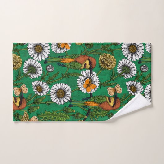 Bijeneters op een voorjaarsweide bad handdoek (Handdoek)