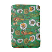 Bijeneters op een voorjaarsweide badmat (Voorkant Verticaal)