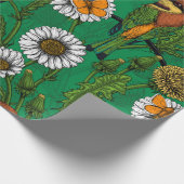 Bijeneters op een voorjaarsweide cadeaupapier (Hoek)