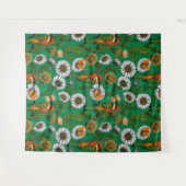 Bijeneters op een voorjaarsweide wandkleed (Voorkant (horizontaal))