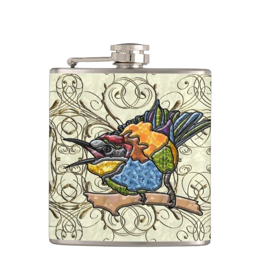 Bijenetervogel Heupfles (Voorkant)