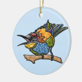 Bijenetervogel Keramisch Ornament (Links)