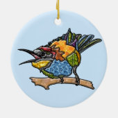 Bijenetervogel Keramisch Ornament (Achterkant)