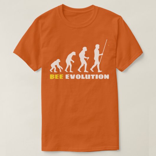bijenevolutie t-shirt (Design voorkant)
