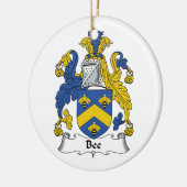 Bijenfamilie Crest Keramisch Ornament (Links)