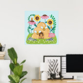Bijenfamilie Poster (Thuiskantoor)