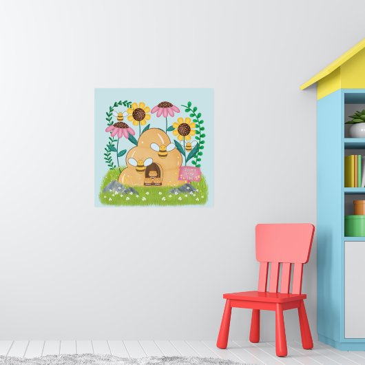 Bijenfamilie Poster (Kinderkamer 1)