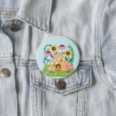 Bijenfamilie Ronde Button 7,6 Cm (In situ)