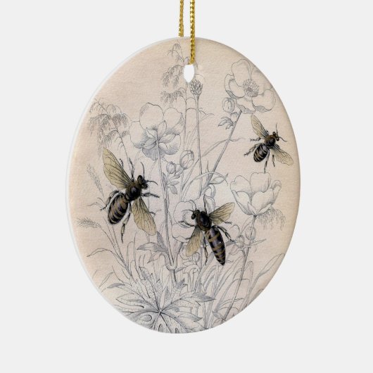  bijenfoto keramisch ornament (Rechts)