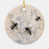  bijenfoto keramisch ornament (Achterkant)