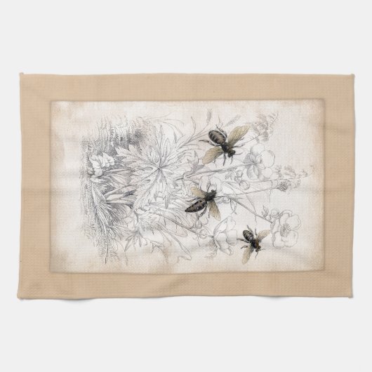  bijenfoto theedoek (Horizontaal)
