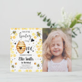 Bijenfoto-uitnodiging Kaart (Staand voorkant)