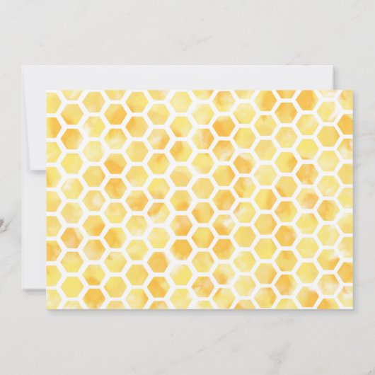 Bijenfoto-uitnodiging Kaart (Achterkant)