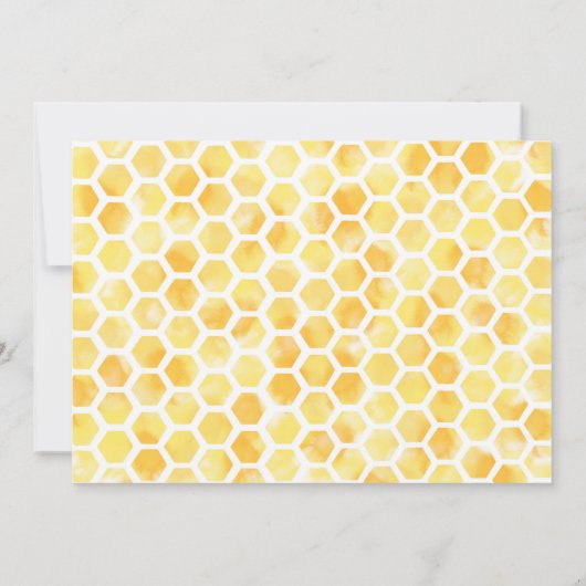 Bijenfoto-uitnodiging Kaart (Achterkant)