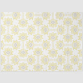 Bijengeel en grijs Geometrisch aangepast Tissuepapier (Voorkant)