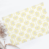 Bijengeel en grijs Geometrisch aangepast Tissuepapier