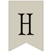 bijengeel en grijs geometrisch vlaggetjes (Tweede vlag)