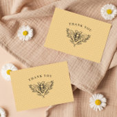  bijengeel Hartelijk dank Bedankkaart