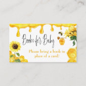 Bijengeel honingkarton voor het spelen van Baby sh Informatiekaartje (Voorkant)