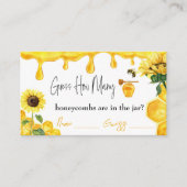 Bijengeel honingras raden hoeveel Baby shower er a Informatiekaartje (Voorkant)