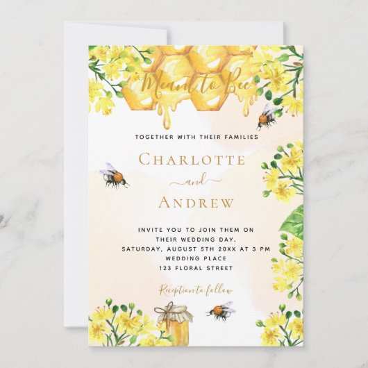 Bijengeelbruinhoningraat Kaart (Voorkant)