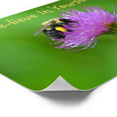 Bijengeloof in jezelf poster (Hoek)