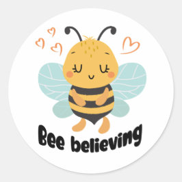 "Bijengeloof" motivatie Ronde Sticker