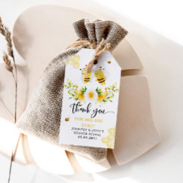 Bijengeslacht onthullen dank u label cadeaulabel