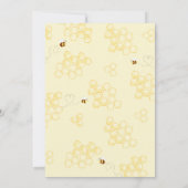 Bijengeslacht onthullen uitnodiging. Wat zal baby  Kaart (Achterkant)