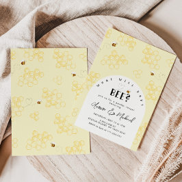 Bijengeslacht onthullen uitnodiging. Wat zal baby  Kaart