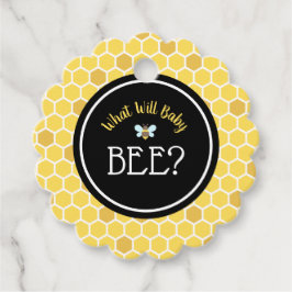 Bijengeslacht onthult Baby shower Bedankjes Labels