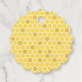 Bijengeslacht onthult Baby shower Bedankjes Labels (Achterkant)