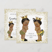 Bijengeslacht onthult Baby shower Kaart (Voorkant / Achterkant)