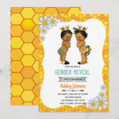 Bijengeslacht onthult partij van het Afrikaans kin Feestdagenkaart (Voorkant / Achterkant)