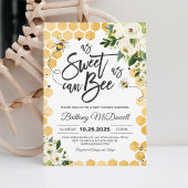 Bijengeslachtneutrale babyshoweruitnodiging kaart