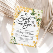 Bijengeslachtneutrale babyshoweruitnodiging kaart