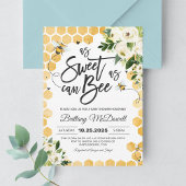 Bijengeslachtneutrale babyshoweruitnodiging kaart