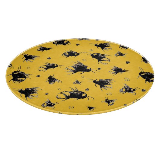 Bijenglas snijplank – Natuur Lover Kitchen Gi (Hoek)